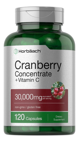 Comprimidos De Cranberry Horbäach 30.000 Mg | 120 Cápsulas |