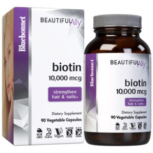 Suplemento Bluebonnet Beautiful Ally Biotin 10.000 Mcg 90 Cá