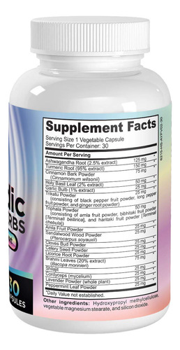 Suplemento De Ervas Ayurvédicas Elevate Recovery 30 Cápsulas - Imagem 2