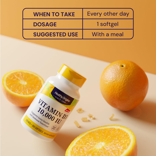Suplemento Healthy Origins Vitamina D3 10.000 Ui 120 Cápsula - Imagem 5