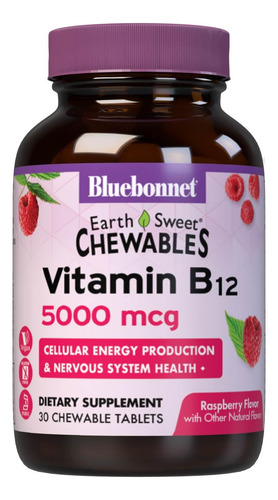 Suplemento Bluebonnet Nutrition Earth Sweet Vitamin B12 5000