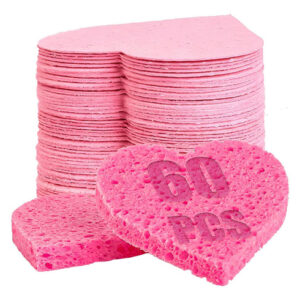 Esponjas Faciais Greenboll 60 Unidades, Fibra De Celulose 10