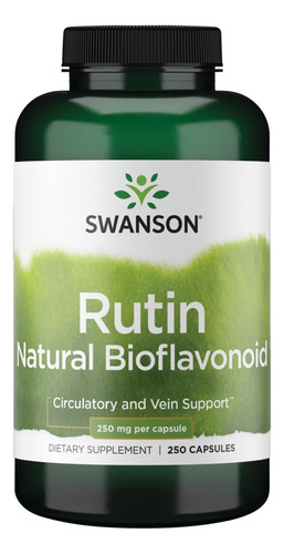 Suplemento Swanson Rutin 250mg 250 Cápsulas