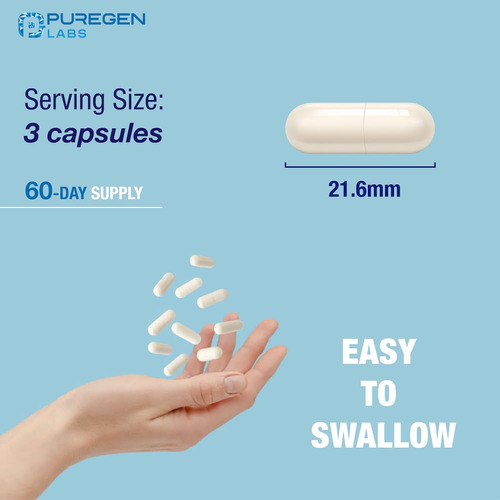 Suplemento Puregen Labs Taurato De Magnésio 1500 Mg 180 Cáps - Imagem 7