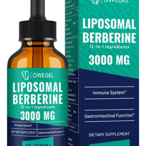 Suplemento Berberine Hcl 3000mg - Gotas Líquidas De Berberin
