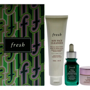 Conjunto De Cuidados Com A Pele Fresca E Resiliente E Hidrat