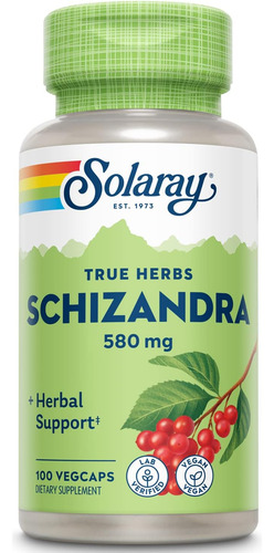 Bagas Solaray Schizandra, 580 Mg | 100 Contagens