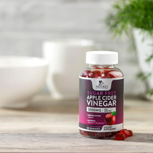 Suplemento Nature"s Nutrition Vinagre De Maçã Gummy 1000mg - Imagem 9