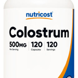 Suplemento Nutricost Colostrum 500mg 120 Cápsulas