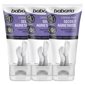 Creme Para Pés Babaria Dry Feet Hydrating Com Aloe Vera, 3 U