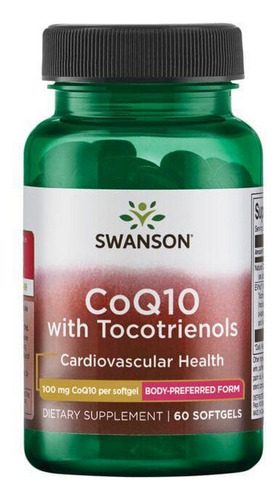 Coq10 Com Tocotrienóis 100 Mg E 60 Cápsulas Gelatinosas Da S