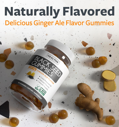 Suplemento Healths Harmony Black Seed Oil Gummies 60 Unidade - Imagem 3