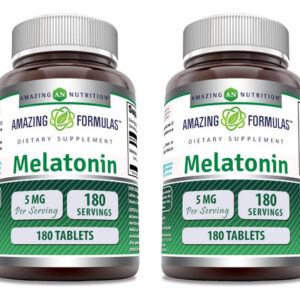 Suplemento: Fórmulas Incríveis: Melatonina, 5 Mg, 180 Compri