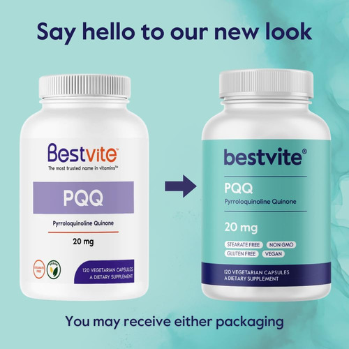 Bestvite Pqq 20mg (pirroloquinolina Quinona) (120 Cápsulas V - Imagem 3