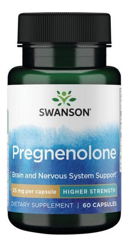 Pregnenolona De Alta Potência 25 Mg 60 Cápsulas Da Swanson V