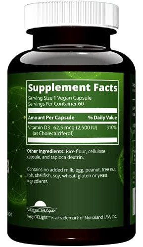 Mrm Nutrition Vitamina D3 Vegana 2.500 Ui | Saúde Óssea + Im - Imagem 2