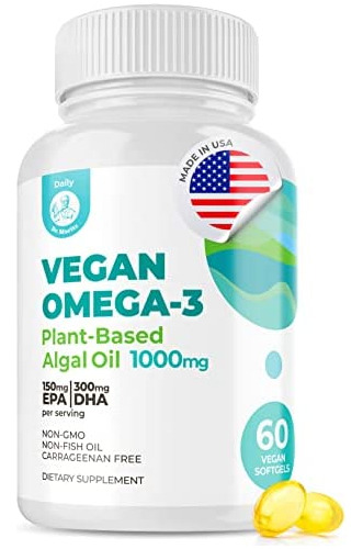Suplemento Vegano De Ômega 3 Dha E Epa - Ácidos Graxos Ômeg