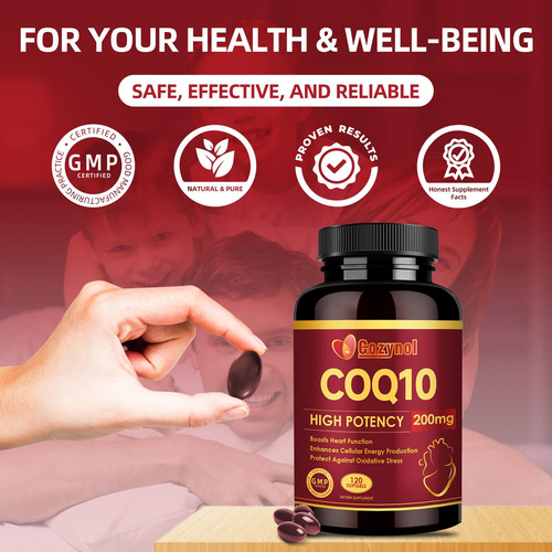 Suplemento Cozynol Coq10 200 Mg De Cápsulas Gelatinosas Com - Imagem 7