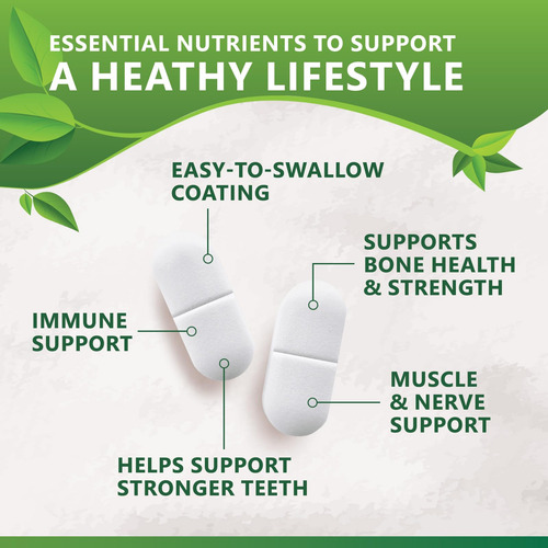 Suplemento De Cálcio Nature"s Nutrition 1200 Mg + Vitamina D - Imagem 6