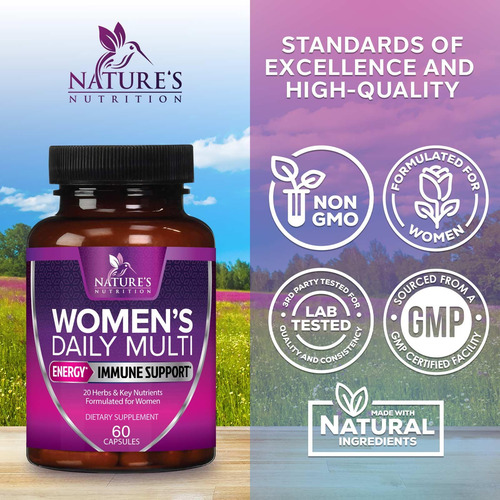 Multivitamínico Nature"s Nutrition Women Daily 60 Cápsulas - Imagem 4