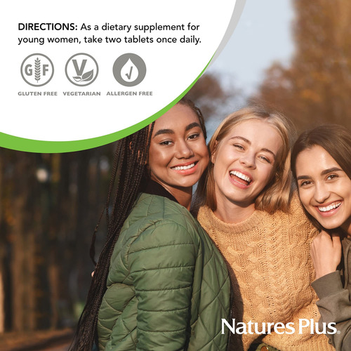 Suplemento Nature"s Plus Power Teen Para Ela 60 Comprimidos - Imagem 5