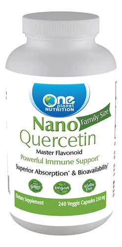 One Planet Nutrition Nano Quercetin 250 Mg - Suplemento Nano