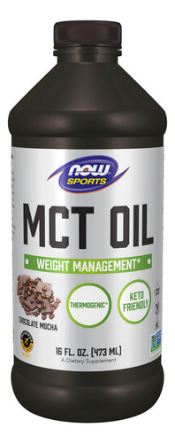 Mocha De Chocolate Com Óleo Mct 16 Onças Da Now Foods