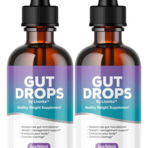 (pacote Com 2) Suplemento Gut Drops Livorka Advanced Formula