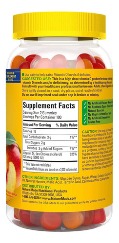 Vitamina Diu Extra-forte Feita Pela Natureza (125 Mcg) Gomas - Imagem 5