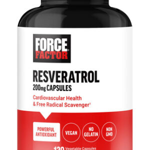 Suplemento Force Factor Resveratrol 120 Cápsulas