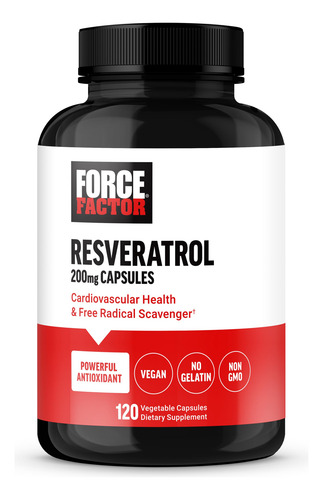 Suplemento Force Factor Resveratrol 120 Cápsulas