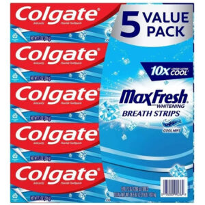 Pasta De Dente Colgate Max Fresh Whitening 206g Pack Com 5
