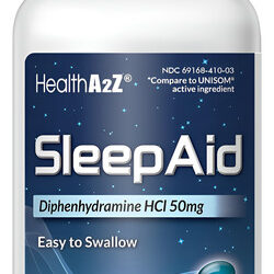 Cápsulas Gelatinosas De Difenidramina Sleep Aid Healtha2z 50
