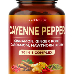 Suplementos Cápsulas De Pimenta Caiena Aumeto 180 Unidades