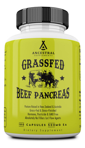 Suplemento Ancestral Supplements Pâncreas Alimentado Com Cap