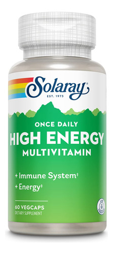 Suplemento Solaray Multivitamínico De Alta Energia Uma Vez P