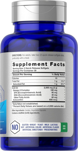 Suplemento Horbaach Krill Oil 1000mg 60 Cápsulas - Imagem 5