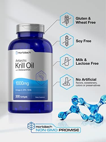 Óleo De Krill Antártico 1000 Mg | 300 Cápsulas Gelatinosas | - Imagem 3