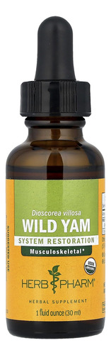 Extrato Líquido Herb Pharm Wild Yam 30ml Musculosquelético