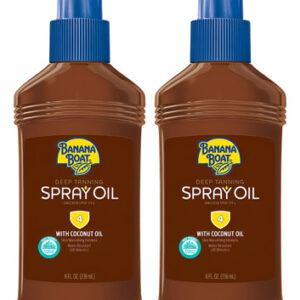 Protetor Solar Banana Boat Deep Tanning Oil Spf 4, Pacote Du
