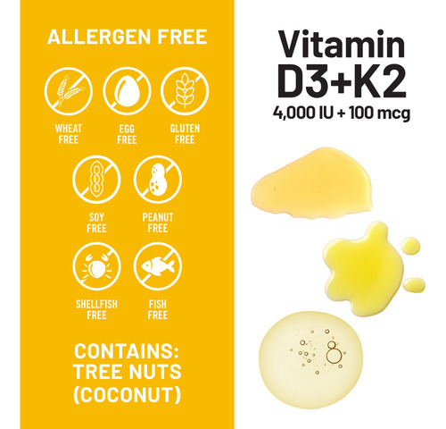 Suplemento Naturewise Vitamina D3 4000iu + K2 (mk7) 100mcg - Imagem 5