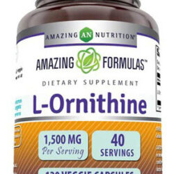 Fórmulas Incríveis De L-ornitina 1500 Mg 120 Cápsulas Da Ama