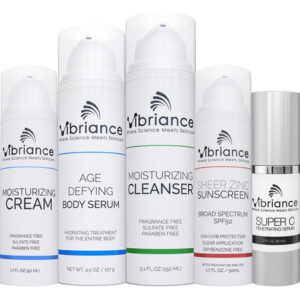 Pacote De Cuidados Com A Pele Vibriance Premium Com Sérum Su