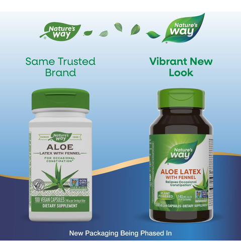Suplemente O Látex De Aloe Nature"s Way Com Tampa 100% Vegan - Imagem 2