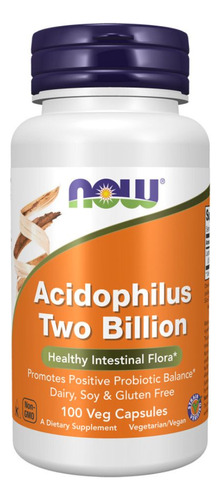 Acidophilus 2 Bilhões 100 Cápsulas Da Now Foods