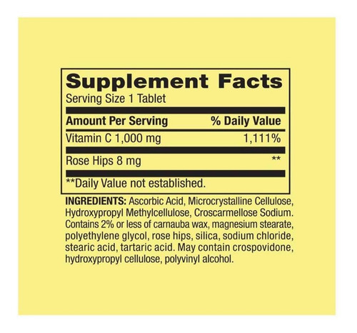 Vitamina C 1000 Mg De Rosa Mosqueta Branca Spring Valley 250 Sabor Neutro - Imagem 12
