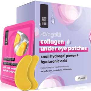 Máscara E Adesivos Sob Os Olhos Le Gushe Gold Aminoacid 20 P