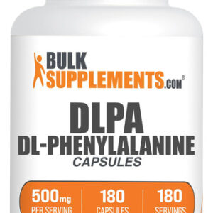 Suplemento Bulksupplements.com Dl-fenilalanina 500 Mg 180 Ca