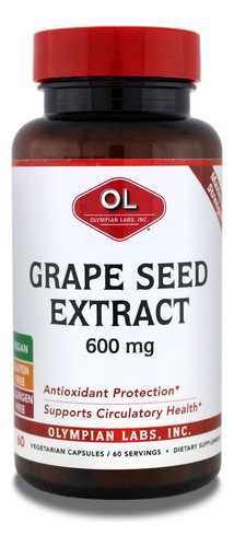 Extrato De Semente De Uva Da Olympic Labs 600 Mg, Apoia A Sa