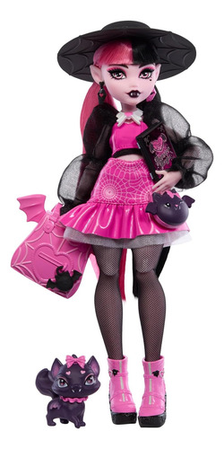 Boneca Monster High Draculaura Com Gato-morcego De Estimação